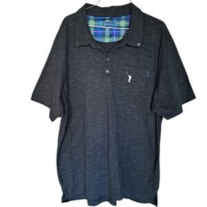 William Murray Golf Shirt XL Black Knit Golf Polo Mens SZ XL